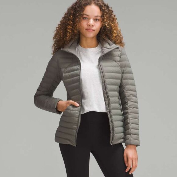 Lululemon Pack it Down Jacket Puffer GREY SAGE Size 6 NWT Packable Winter TRAVEL - Picture 4 of 5